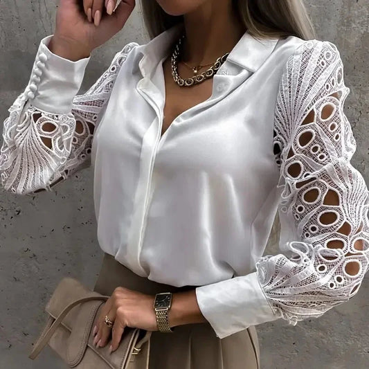 Lace Sleeve Blouse