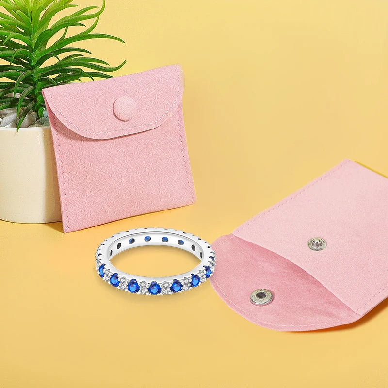 Women’s 925 Sterling Silver Blue Zircon Ring