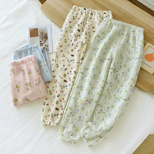 Pure Cotton Air Layer Pajama Pants