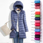 Plus Size Lightweight Packable Long Puffer Jacket