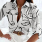 Long Sleeve Print Blouse