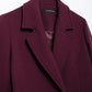 TRAFZA  Burgundy Woolen Coat
