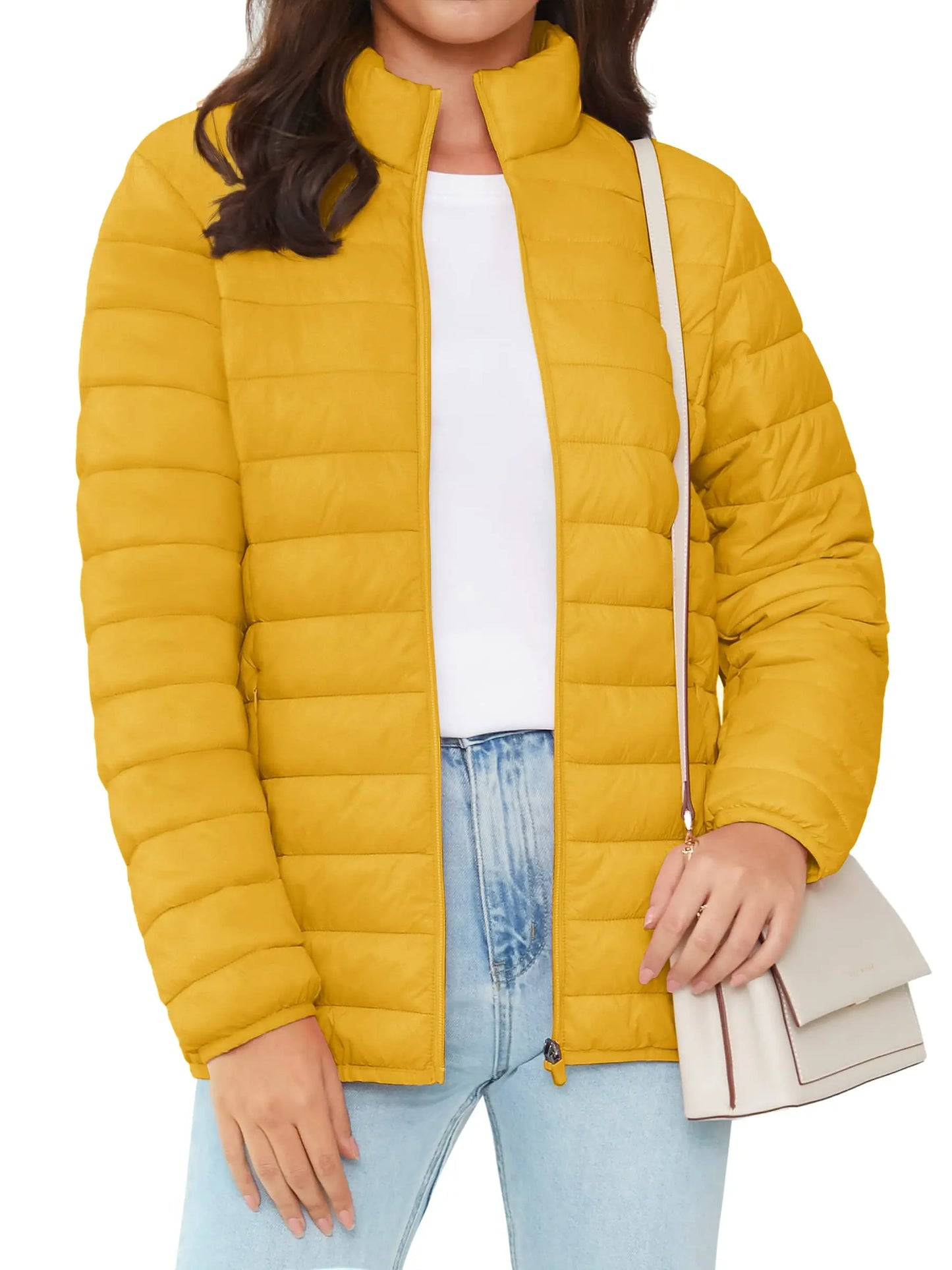 Full Zip Up Puffer Jacket