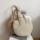 Round Straw Woman's Summer Handbag