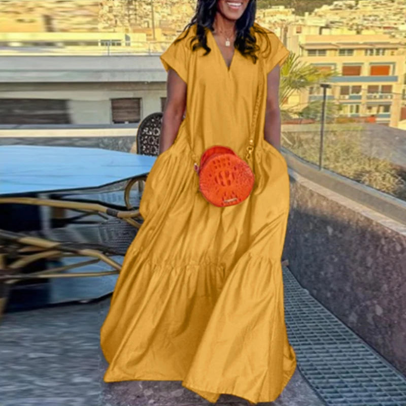 Plus Size VONDA Bohemian Sundress