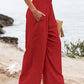 Women's casual pants with drawstring